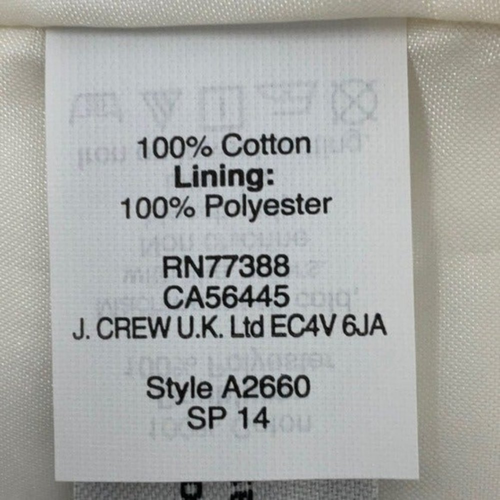 J.Crew Lace Stripe A-Line Skirt w/Pockets Size 2 - Picture 6 of 6